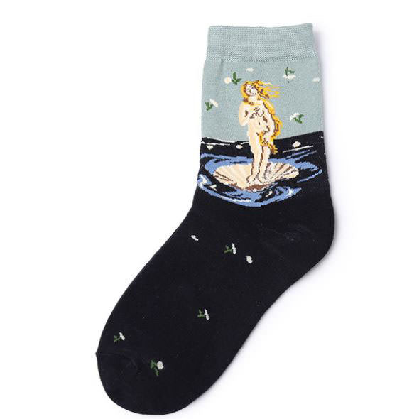 2.0 Calcetines Botticelli del Nacimiento de Venus