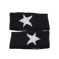 Guantes sin dedos de punto con estrellas de los años 2000