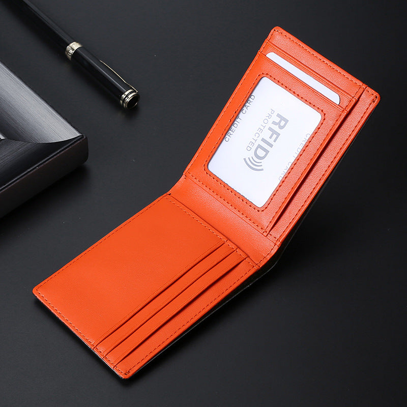 Black Small Ultra-Thin Leather Money Clips