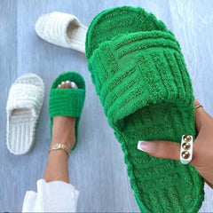 Furry Casual Outdoor Slippers