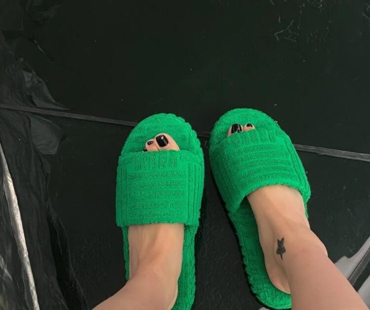 Pantuflas peludas informales para exteriores 