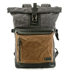Waxed Canvas 15" Large Storage Casual Hiking