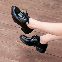 Casual Patent Leather Oxfords