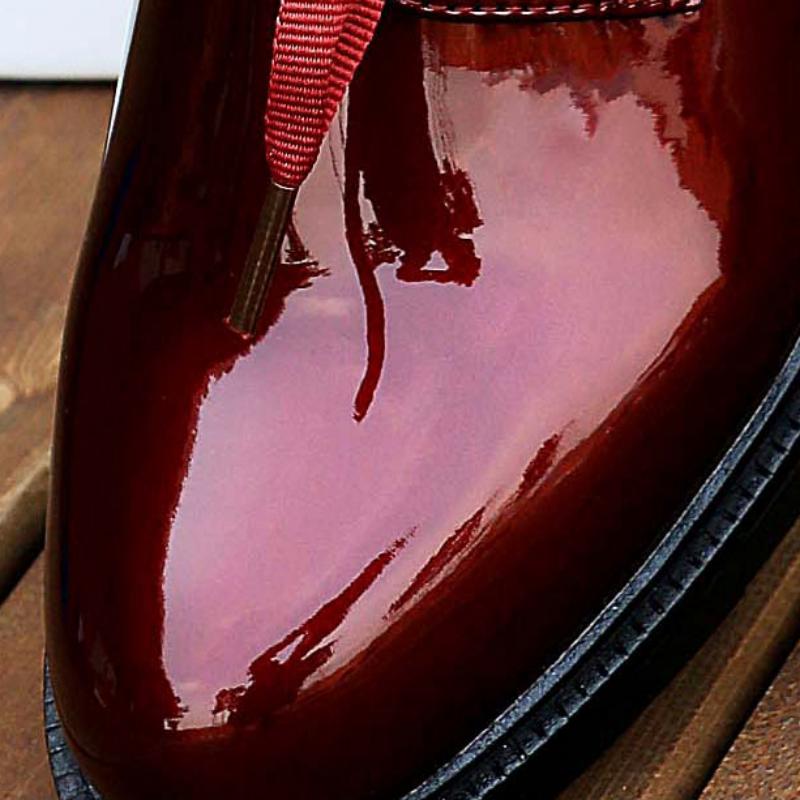 Casual Patent Leather Oxfords