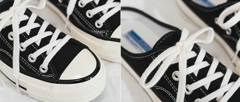 Zapatillas planas informales con cordones 