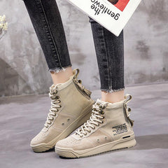 Military Flat Sneakers