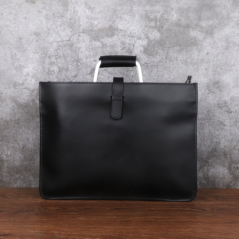Vintage Leather Business Shoulder Bag