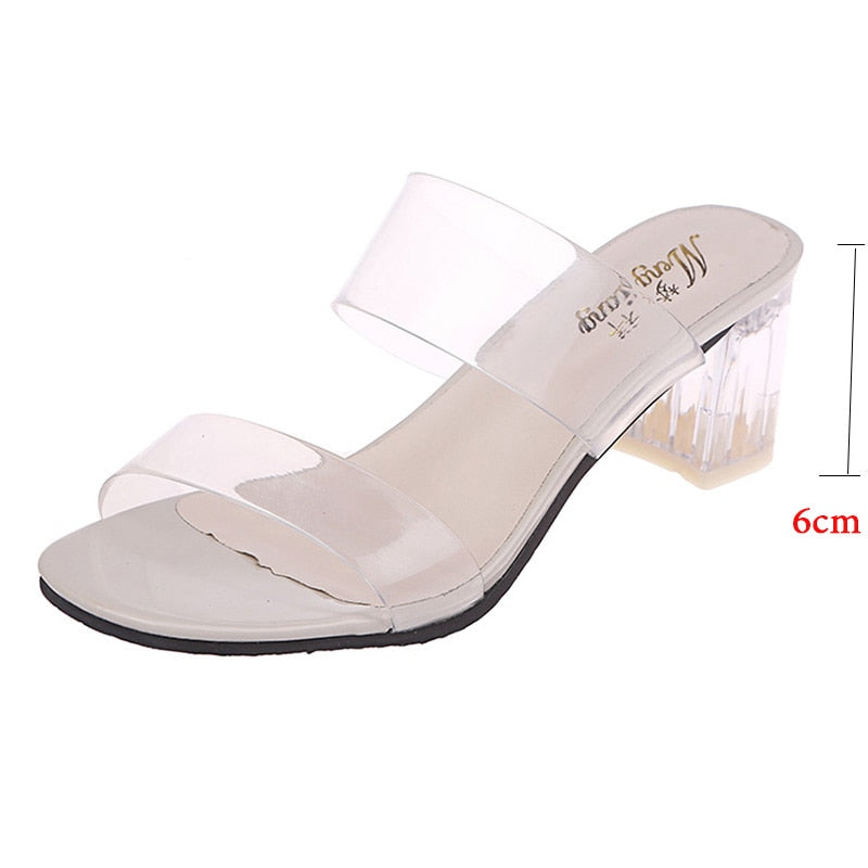 Chanclas transparentes 