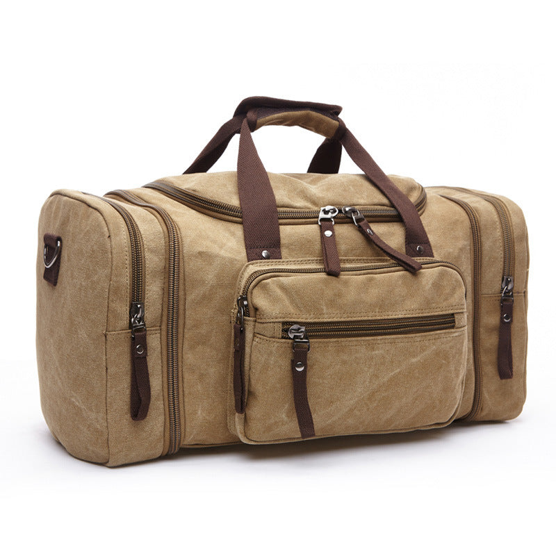 Casual Canvas Large Capacity Weekend Duffle Bag