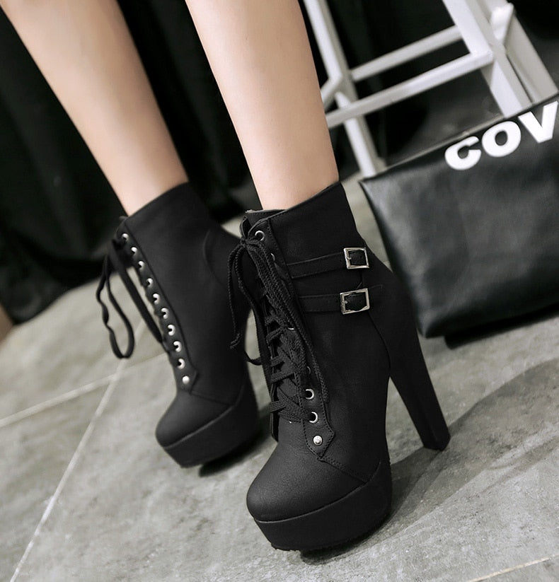 High Heel Ankle Boots