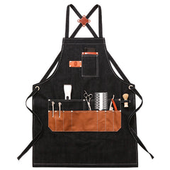 Black Heavy Duty Canvas Work Aprons P245