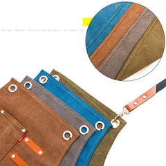 Delantal de trabajo hecho a mano de lona vaquera P247