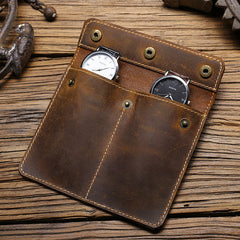 Vintage Crazy Horse Leder Uhrenetui