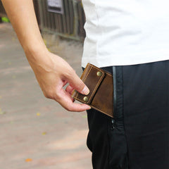 Vintage Portable Leather Watch Storage Case