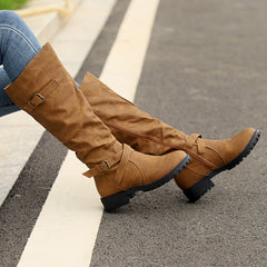 Botas casuales con cremallera 