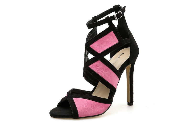 High Heel Ankle Strap Sandals