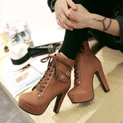 High Heel Ankle Boots