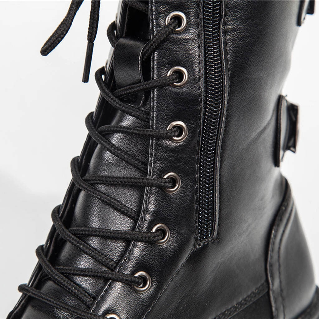 Platform Zipper Ankle Boots