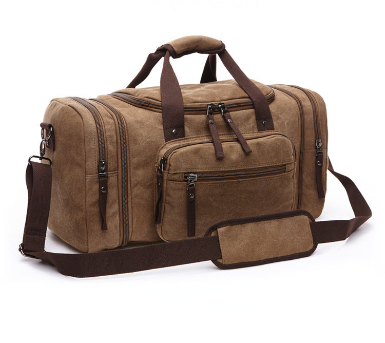 Casual Canvas Large Capacity Weekend Duffle Bag