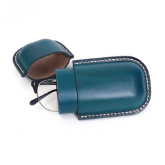 Vintage Handmade Leather Glass Case