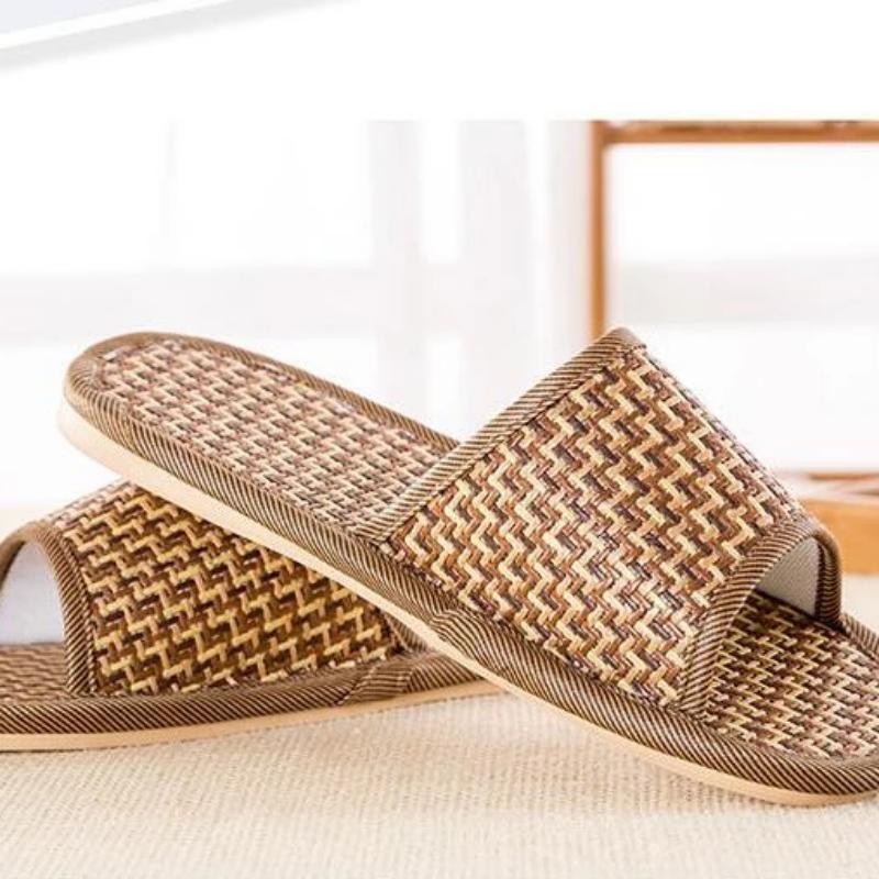 Straw Home Slippers