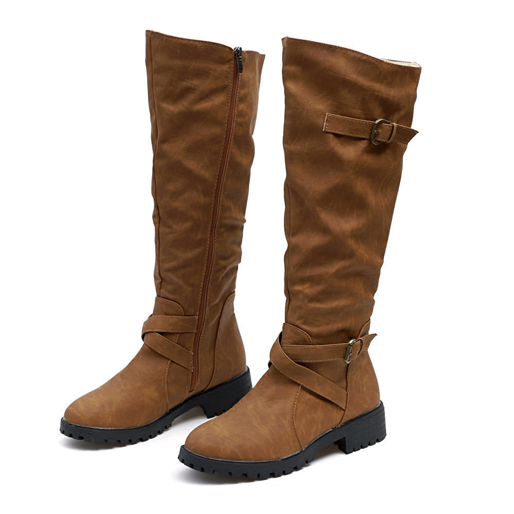 Casual Zipper Boots