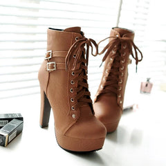 High Heel Ankle Boots