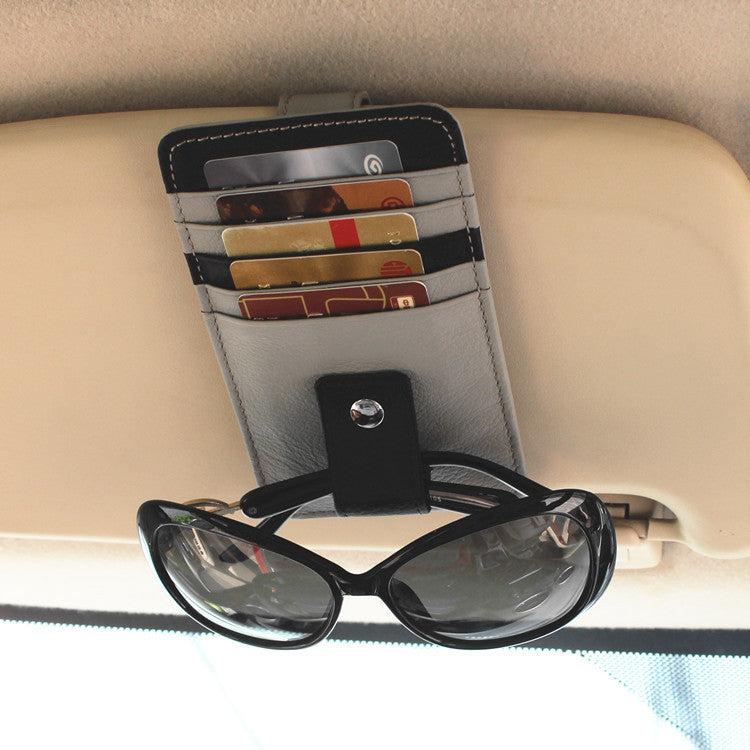 Leather Car Sun Visor Case