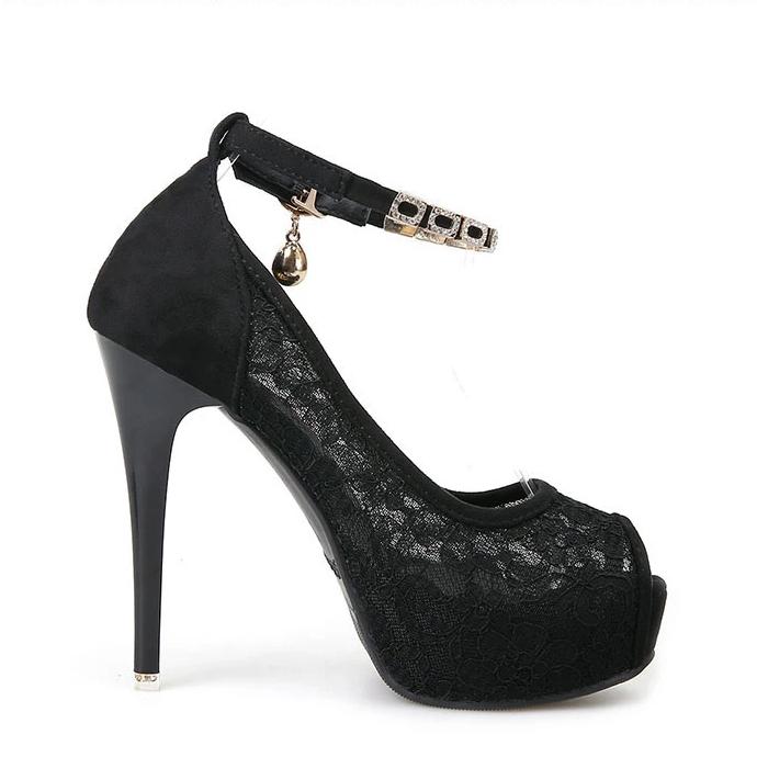 Lace High Heel Sandals