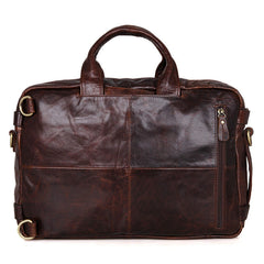 Men's Business Leather Packback Bag