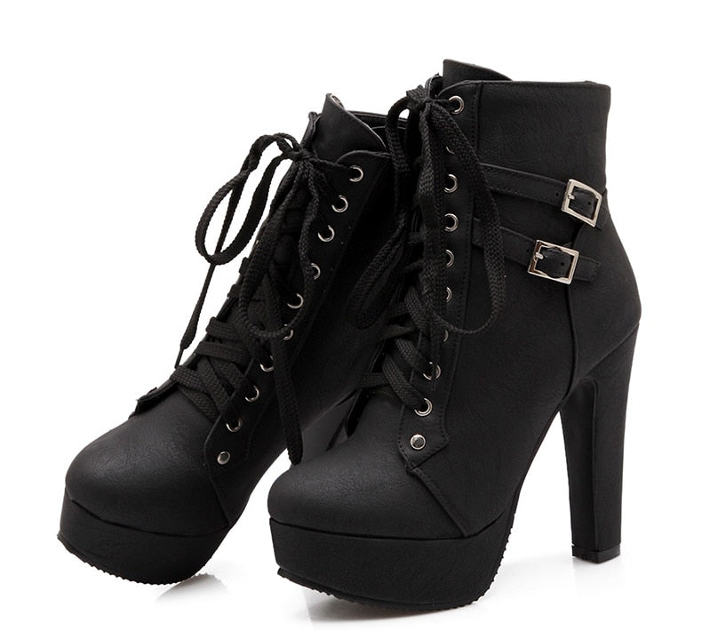 High Heel Ankle Boots