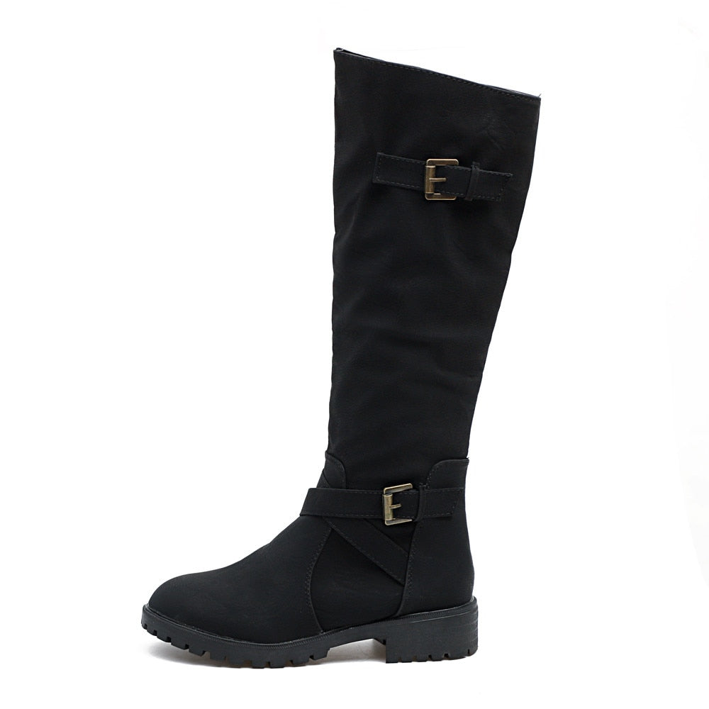 Botas casuales con cremallera 