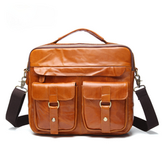 Retro Leather Business Laptop Bag