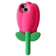 Funda para iPhone con tulipanes 3D