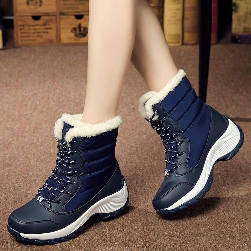 Waterproof Platform Ankle Boots