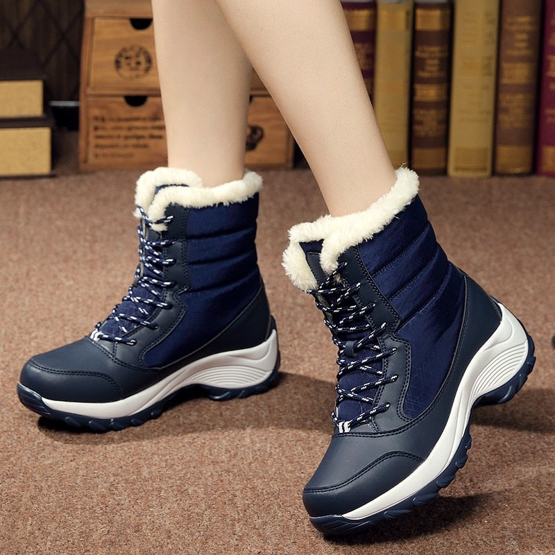 Waterproof Platform Ankle Boots