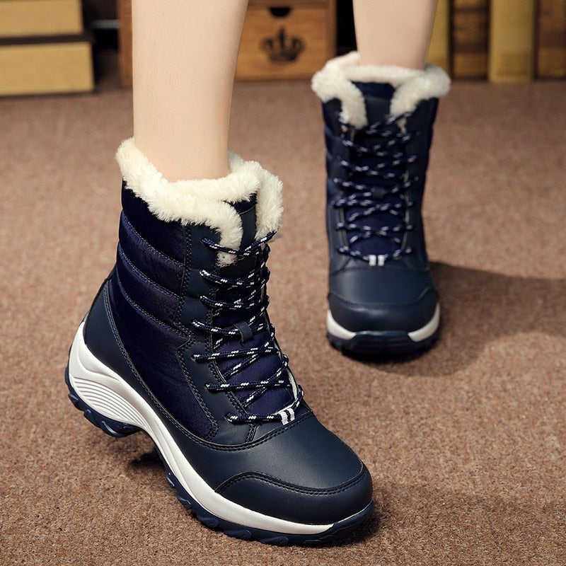 Waterproof Platform Ankle Boots