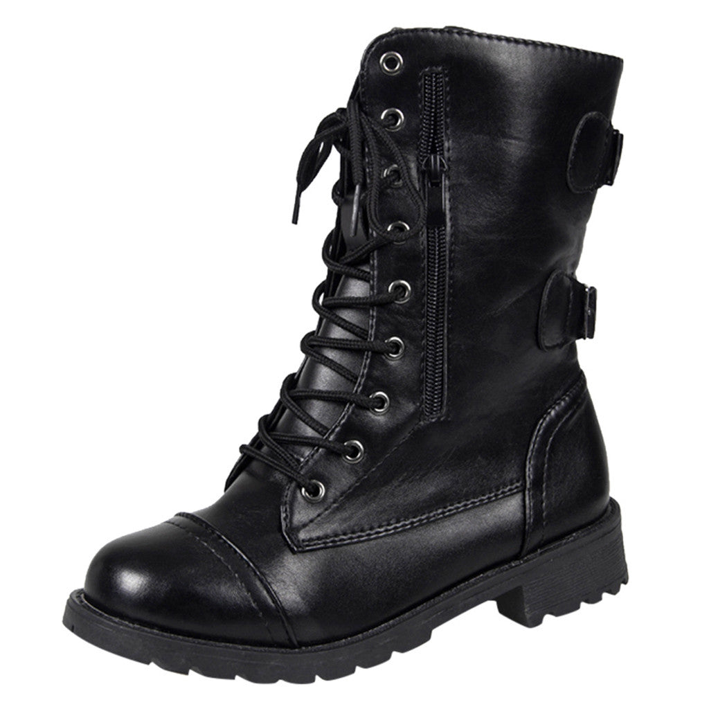 Platform Zipper Ankle Boots