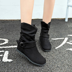 Casual Solid Boots