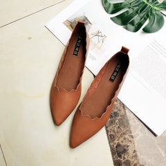 Casual Soft Flats With Pointed Toe