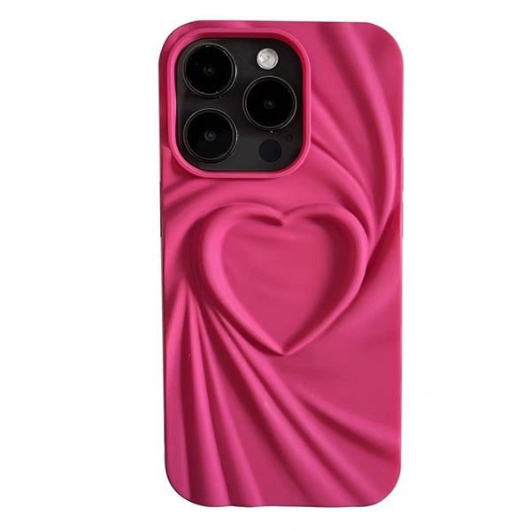 Funda para iPhone con corazón 3D