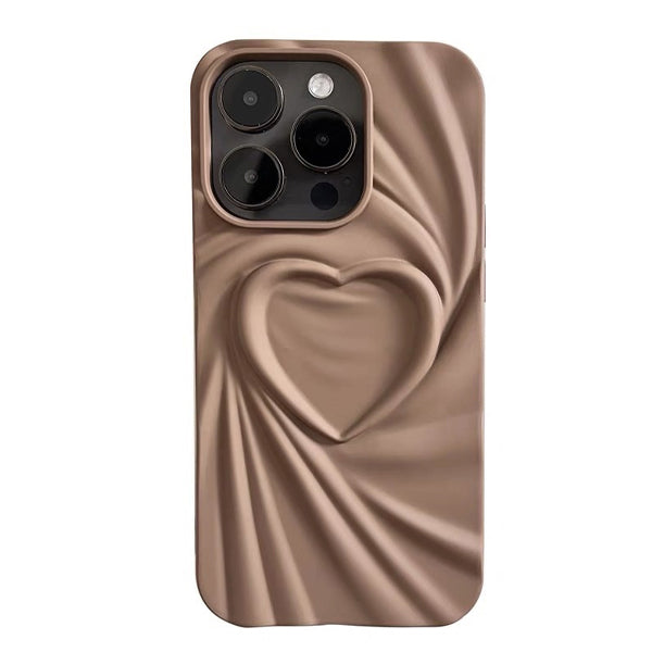 Funda para iPhone con corazón 3D