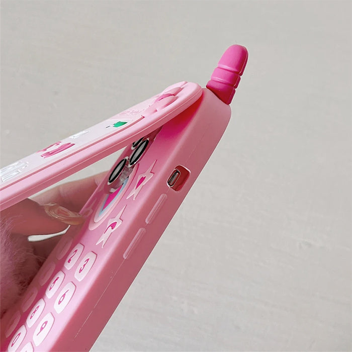 Funda para iPhone 3D rosa