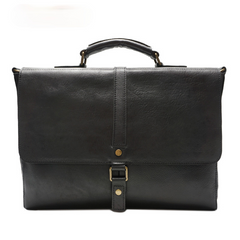 Retro Roomy Crossbody Leather BriefCase