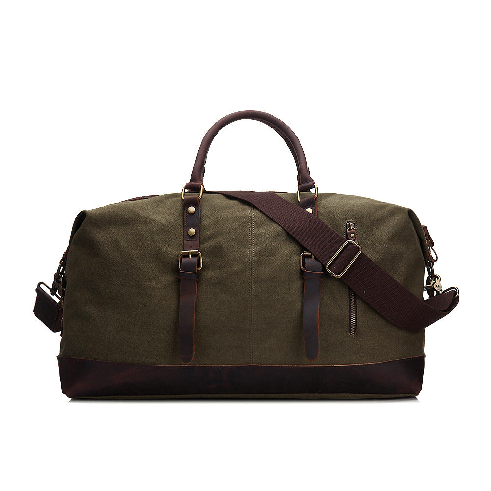 Reisetasche aus Canvas und Leder im Vintage-Stil