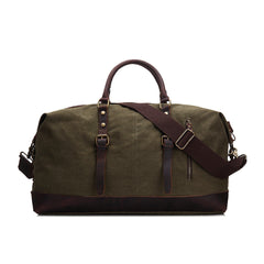 Reisetasche aus Canvas und Leder im Vintage-Stil