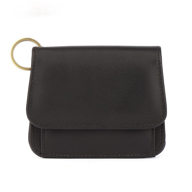 Women Foldable Zippered Leather Wallet