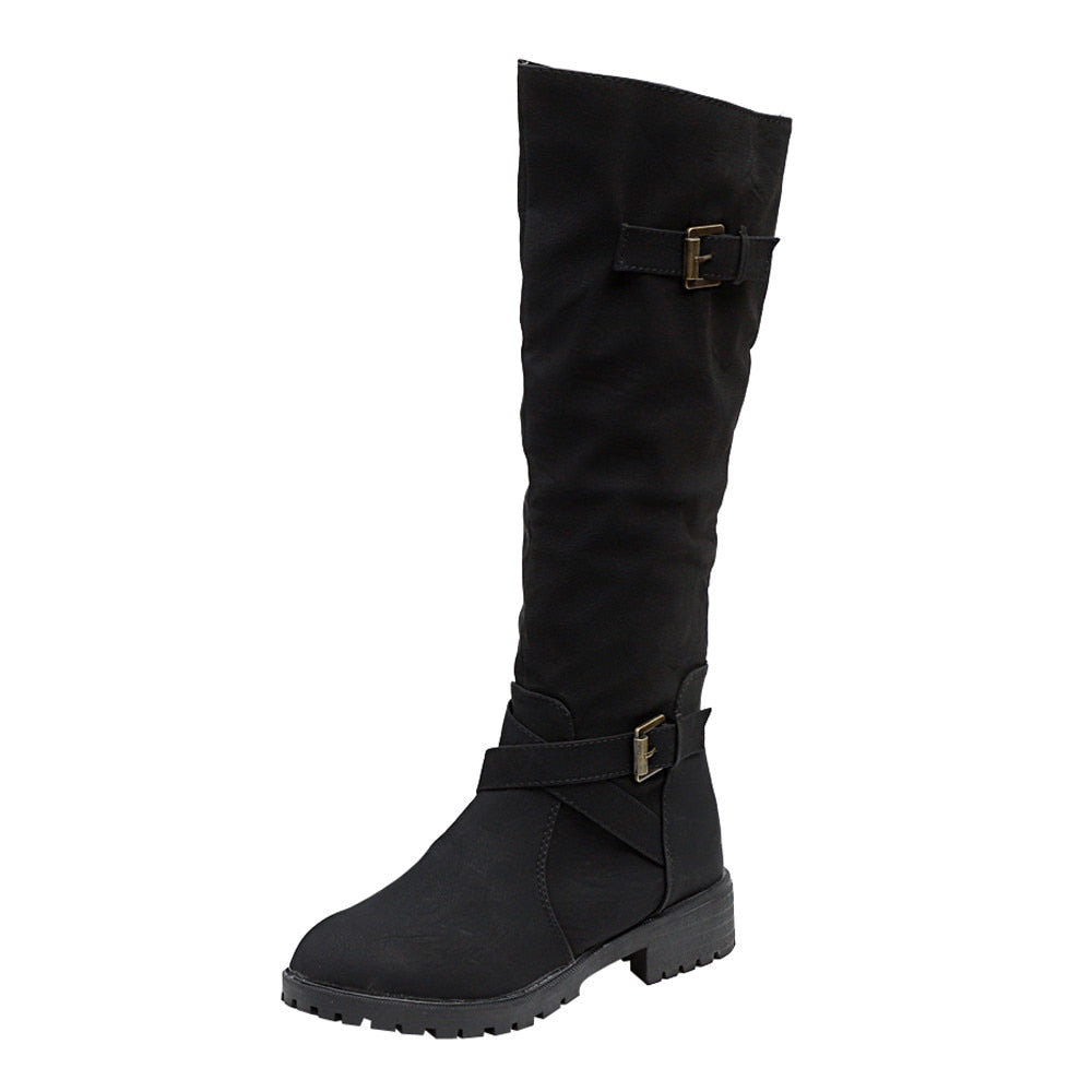 Botas casuales con cremallera 