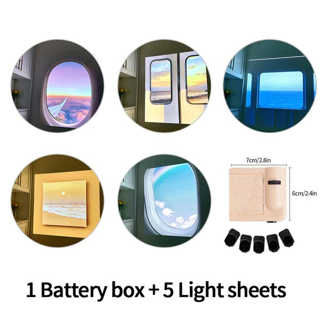 5 Styles Fake Window Wall Projector