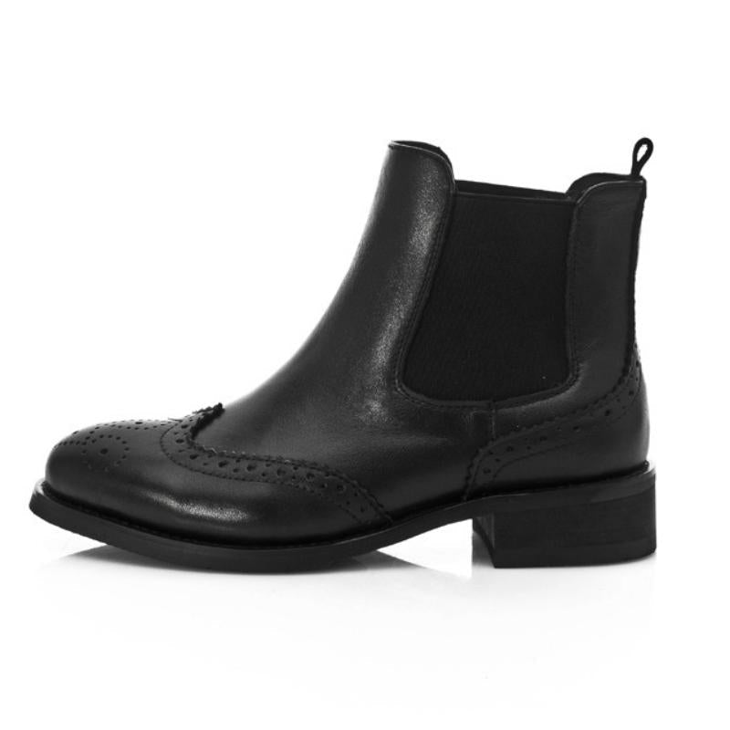 Casual Genuine Leather Ankle Boots